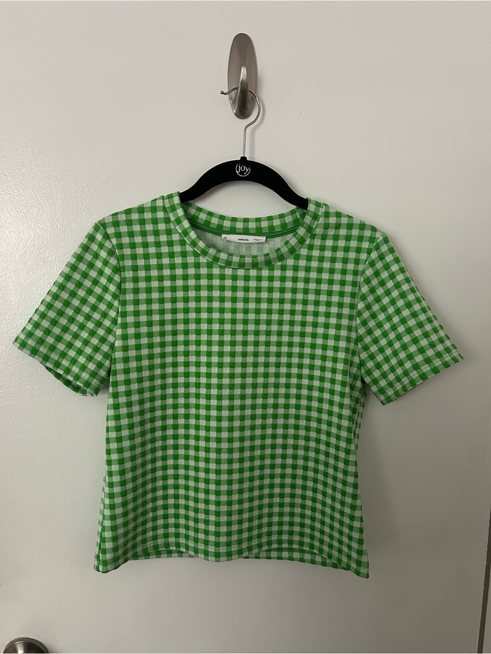 Green Gingham Tee